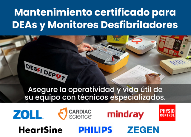 Desfi Depot, Mantenimiento certificado para DEAs y Monitores Desfibriladores