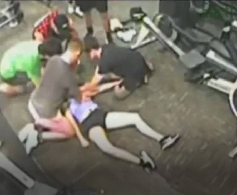 DESFI DEPOT Captado por camaras de seguridad: joven sufrió un paro cardiaco en gimnasio